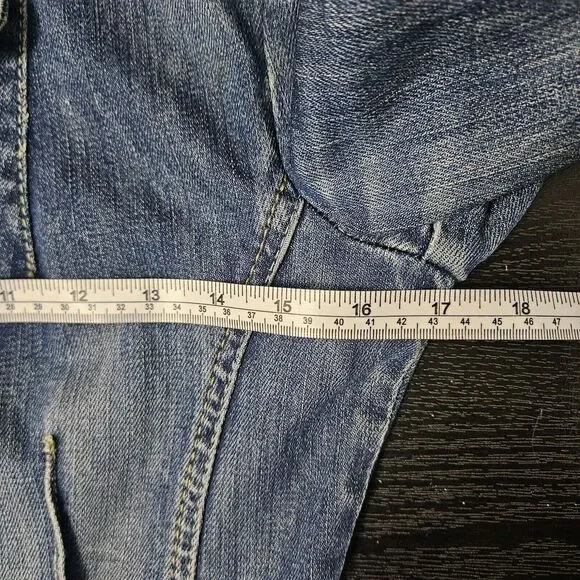 TOMMY HILFIGER Vintage Women's Blue Denim Blazer Jeans Jacket Size XS - Picture 6 of 7